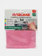 Салфетка Laima, 601244, для уборки дома из плотной микрофибры универсальная, 30х30 см