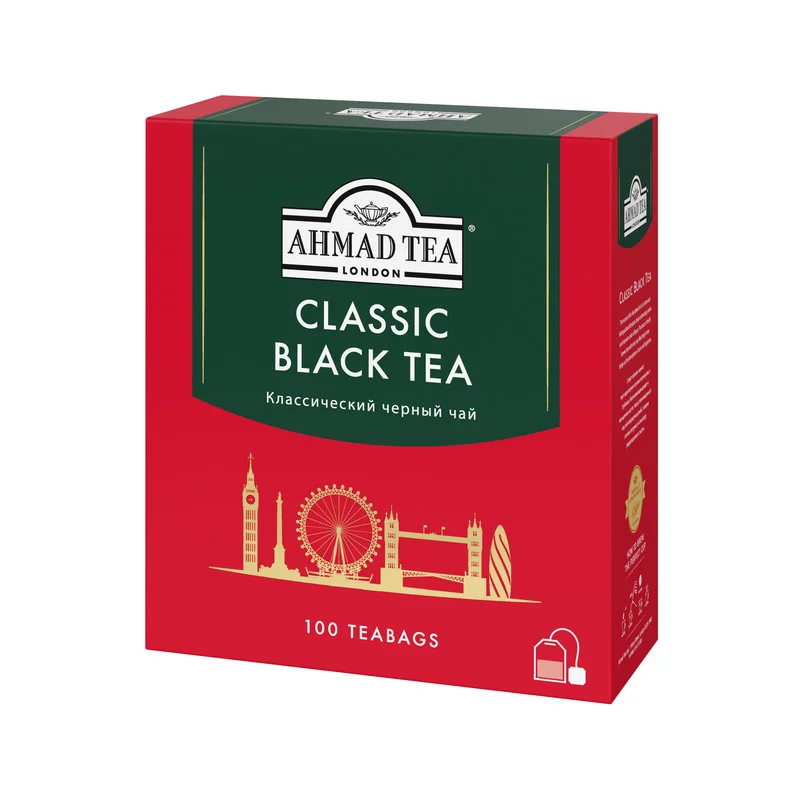 Чай черный Ahmad Tea Классический, 100 пакетиков х 2 г