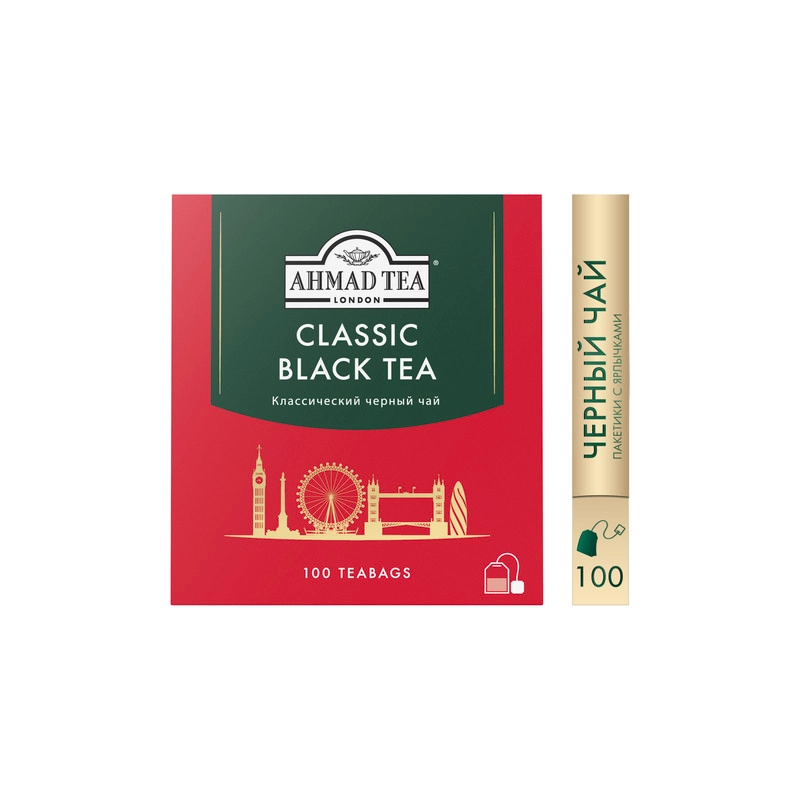 Чай черный Ahmad Tea Классический, 100 пакетиков х 2 г