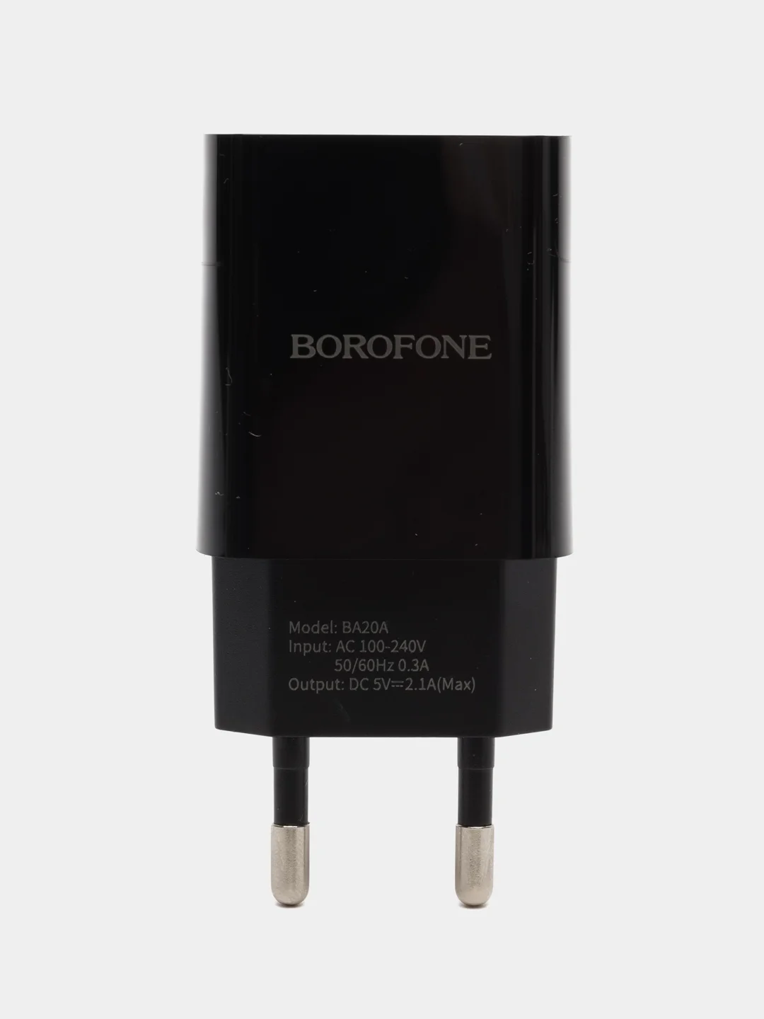Черный сетевое зарядное устройство, Borofone для айфона и андроид, Type-C, быстрая зарядка