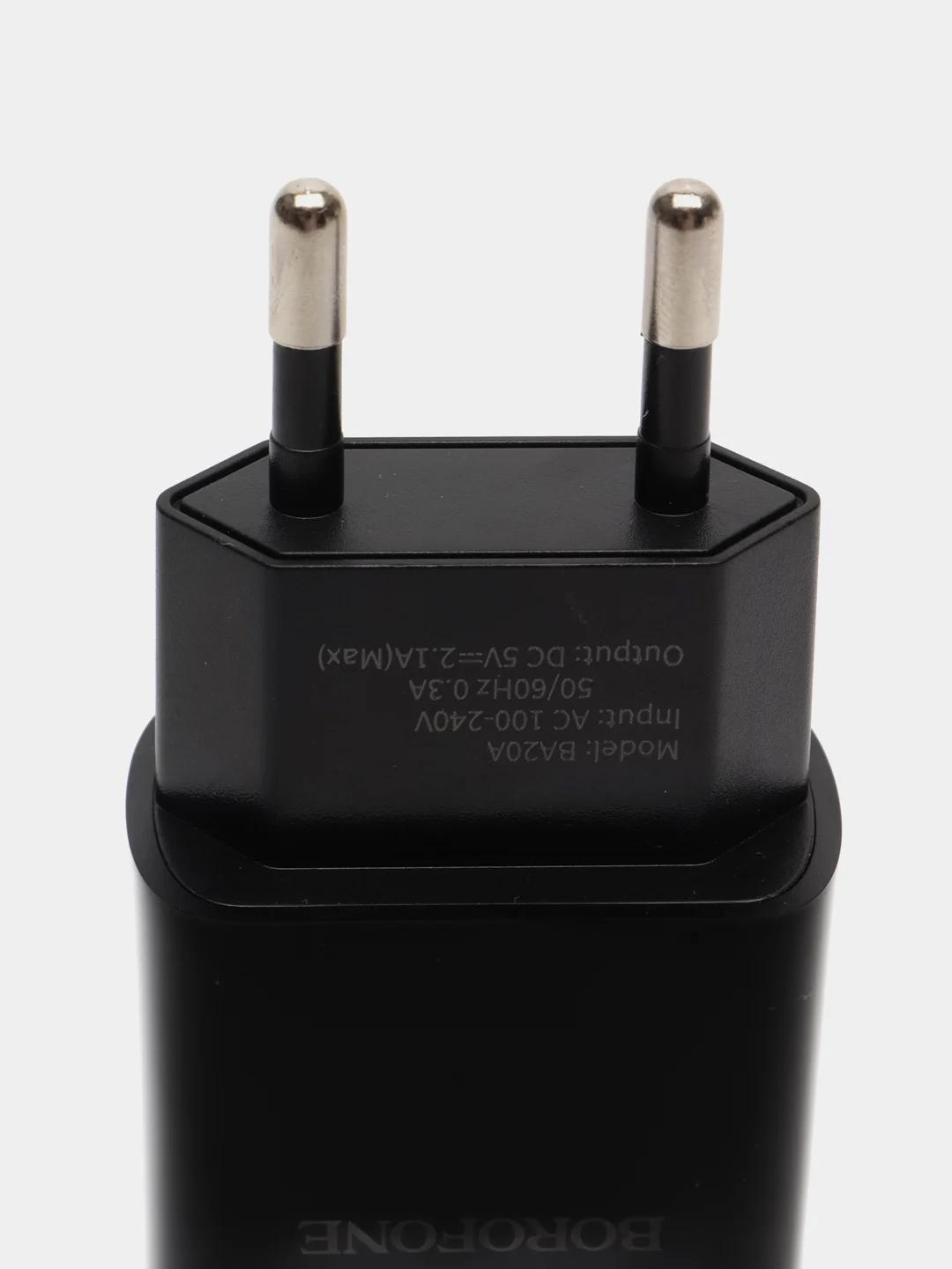Черный сетевое зарядное устройство, Borofone для айфона и андроид, Type-C, быстрая зарядка