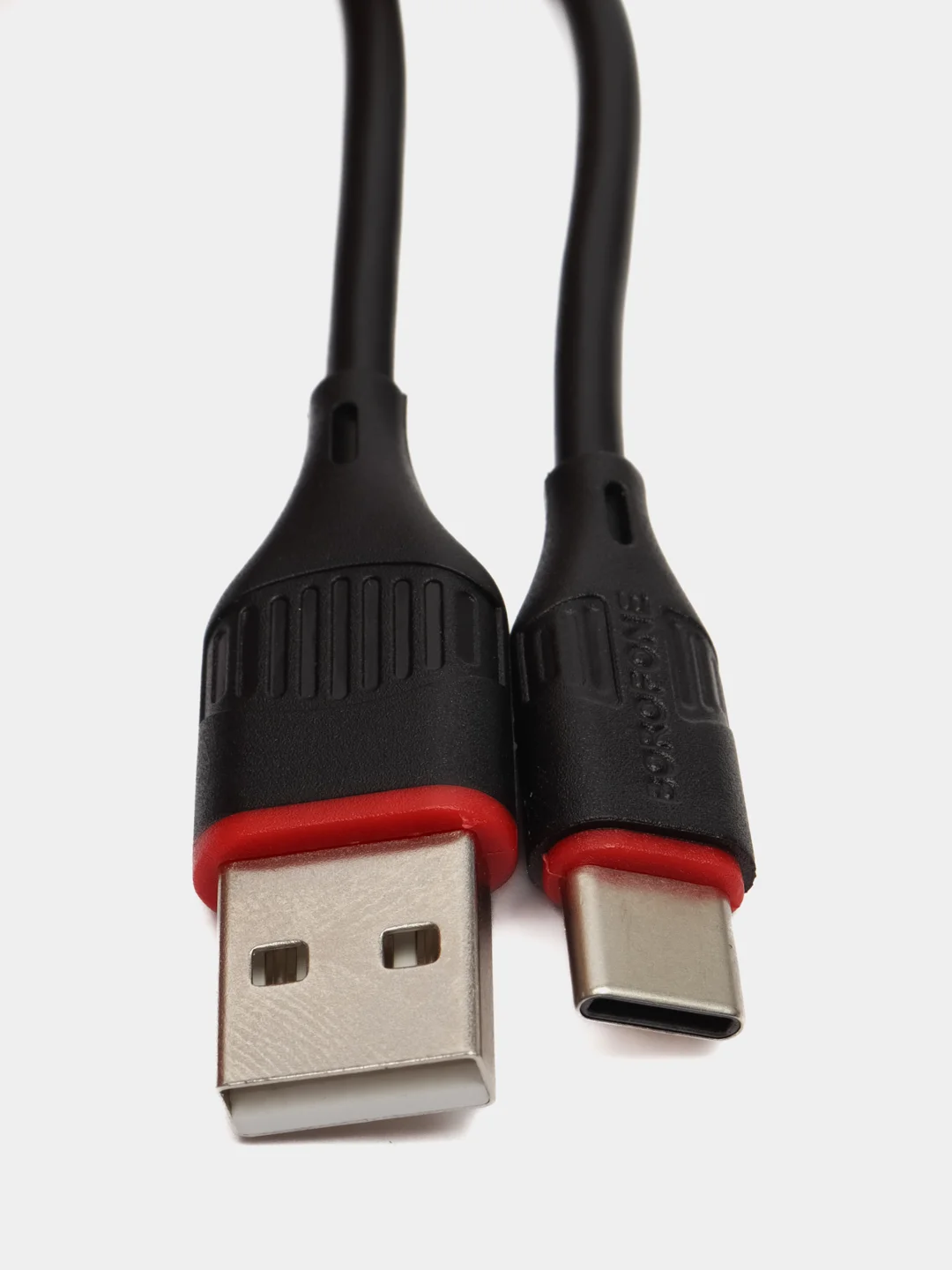 Черный сетевое зарядное устройство, Borofone для айфона и андроид, Type-C, быстрая зарядка