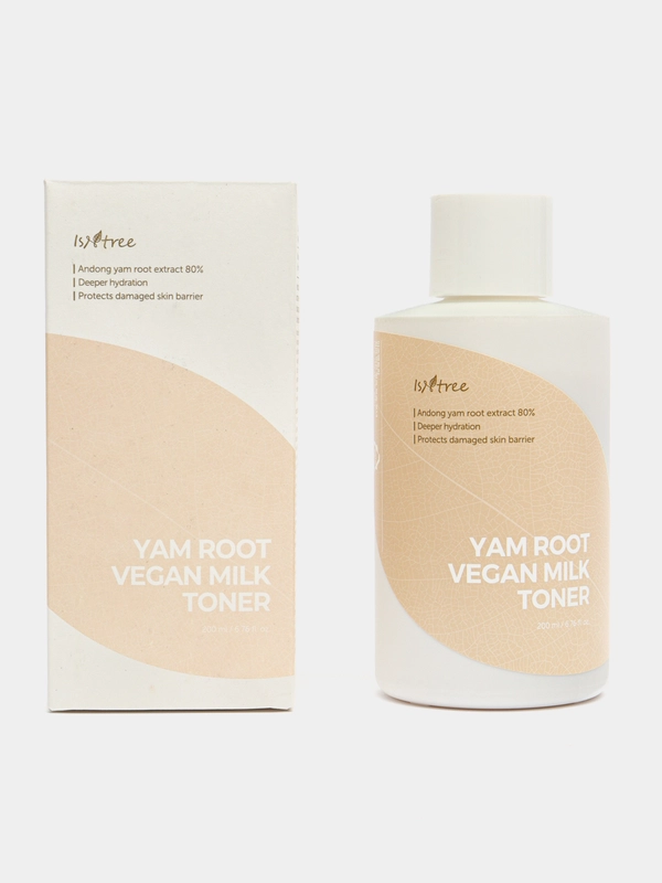 Смягчающий тонер с экстрактом ямса IsNtree Yam Root Vegan Milk Toner, 200 мл
