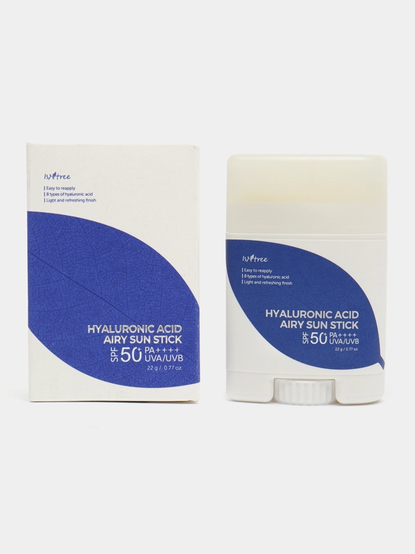 Охлаждающий солнцезащитный стик IsNtree Hyaluronic Acid Airy Sun Stick SPF50+ PA++++, 22 г