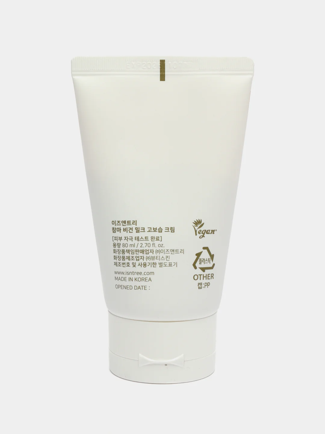 Крем с экстрактом ямса и веганским молочным комплексом IsNtree Yam Root Milk Cream, 80 мл