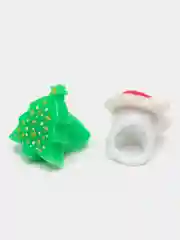 Новогодние украшения на утренник, корпоратив, кольца дед мороз, снежинка, елочка, снеговик
