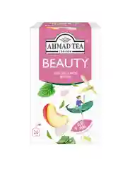 Чайный напиток травяной Ahmad Tea BEAUTY, персик, кэроб и роза, 20 пакетиков х 1,5 г