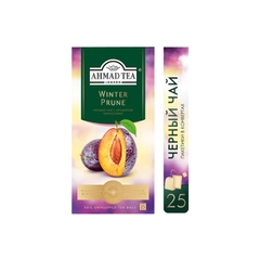 Чай черный Ahmad Tea Зимний Чернослив, 25 пакетиков х 1,5 г