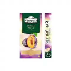 Чай черный Ahmad Tea Зимний Чернослив, 25 пакетиков х 1,5 г
