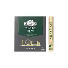 Чай черный Ahmad Tea Classic Grey, с ароматом бергамота, 100 пакетиков х 1,9 г