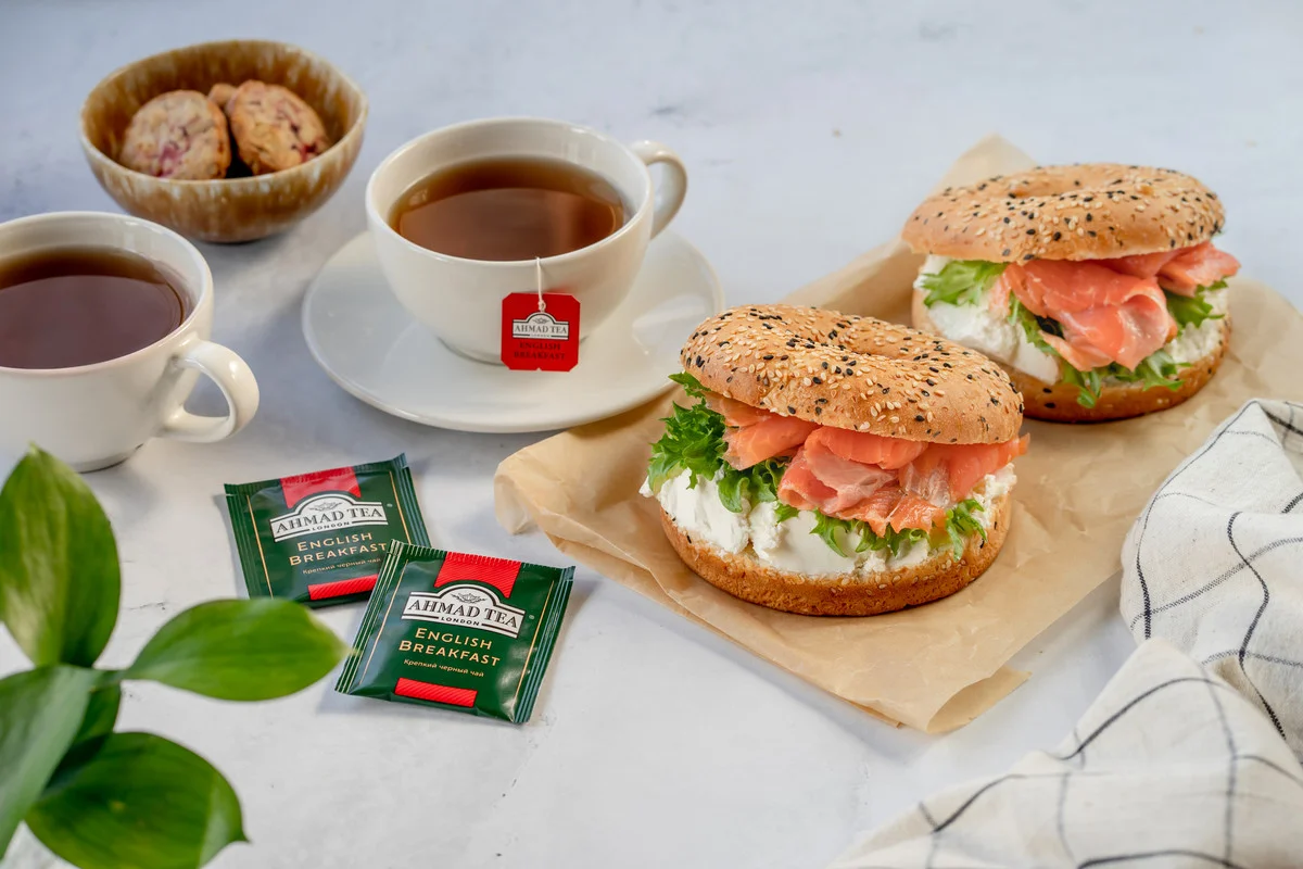 Чай "Ahmad Tea" черный Английский завтрак,  пакетики с ярлычками 100 х 2 г