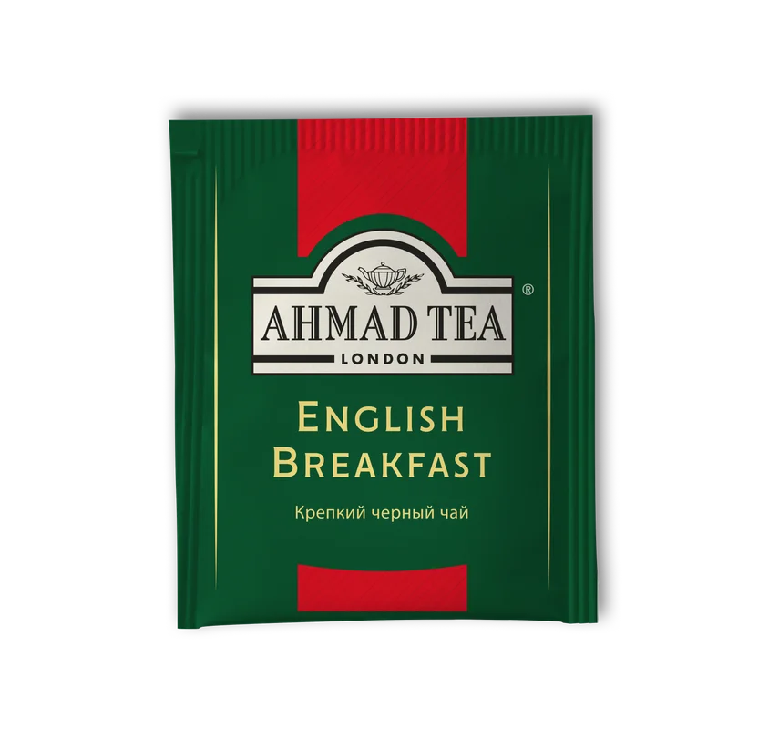 Чай "Ahmad Tea" черный Английский завтрак,  пакетики с ярлычками 100 х 2 г