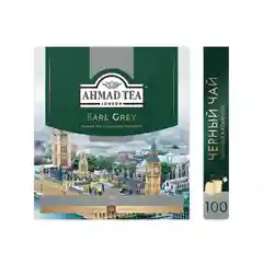 Чай "Ahmad Tea" черный Эрл Грей,  пакетики с ярлычками 100 х 2 г