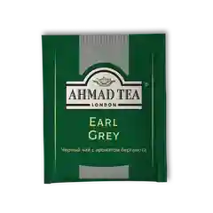 Чай "Ahmad Tea" черный Эрл Грей,  пакетики с ярлычками 100 х 2 г