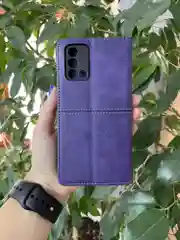 Фиолетовый чехол книжка elitcase для Oppo A74 4G / Оппо А74 4G