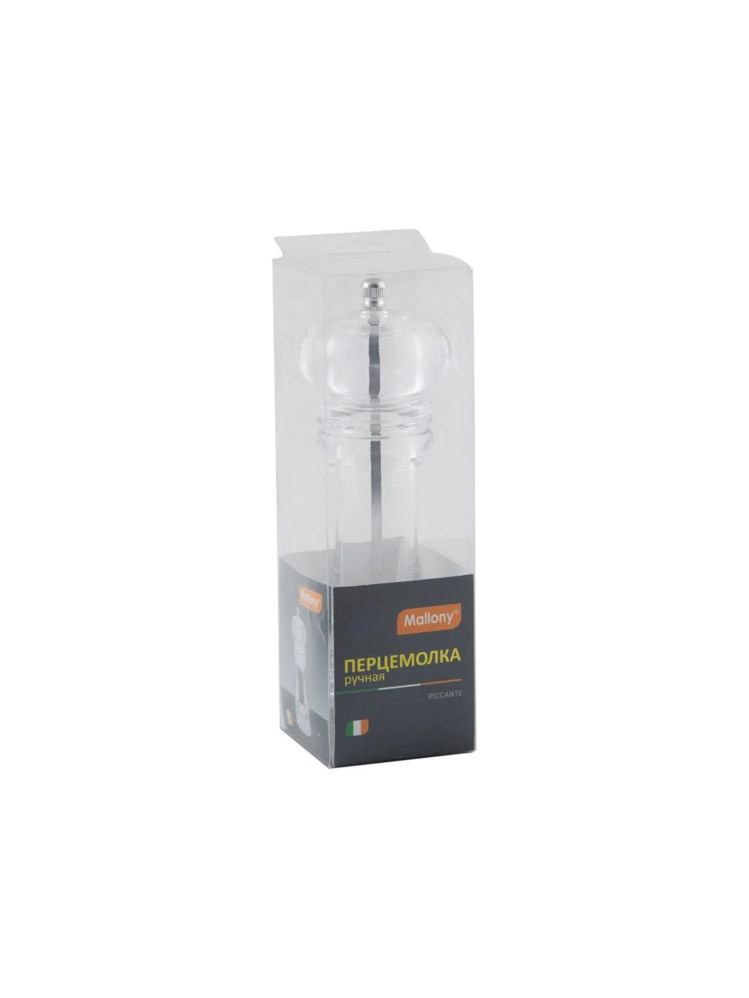 Перцемолка ручная Mallony Piccante 6x18,5 см