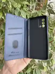 Синий чехол книжка elitcase для Oppo A74 4G / Оппо А74 4G