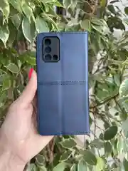 Синий чехол книжка elitcase для Oppo A74 4G / Оппо А74 4G