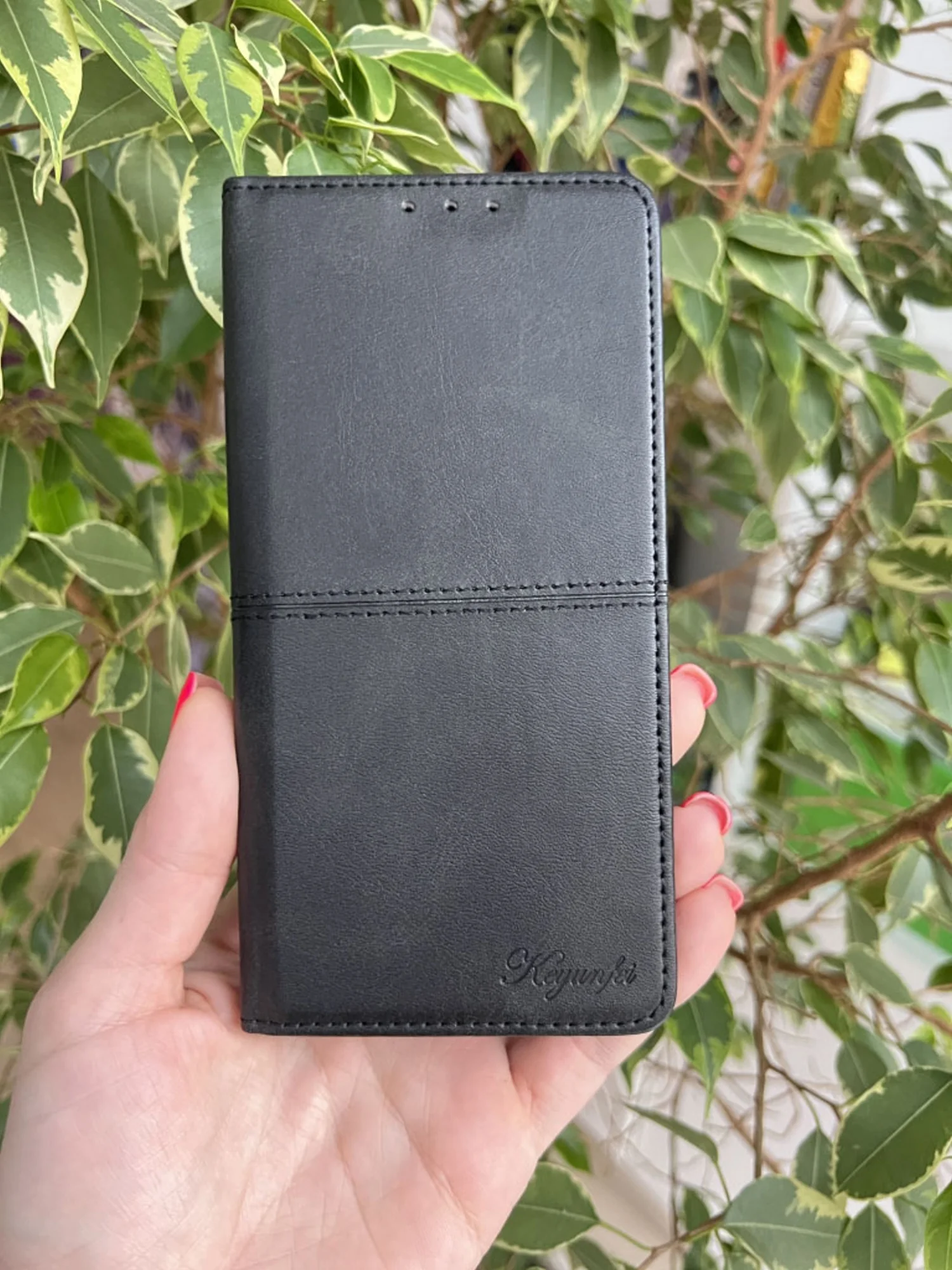 Черный чехол книжка elitcase для Oppo A74 4G / Оппо А74 4G