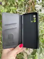 Черный чехол книжка elitcase для Oppo A74 4G / Оппо А74 4G