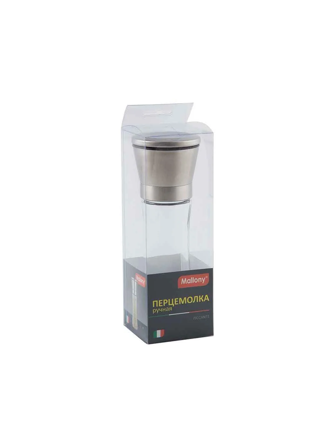 Перцемолка ручная Mallony Piccante 6,5x19 см