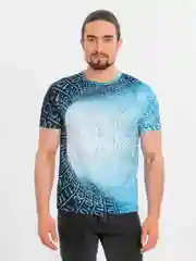 Голубой футболка мужская