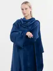 Индиго плед с рукавами женский Totmart плюшевый 150*200 см, мягкий пушистый плед-одеяло