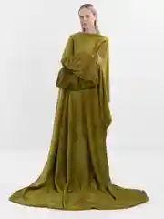 Зеленый плед с рукавами женский Totmart плюшевый 150*200 см, мягкий пушистый плед-одеяло