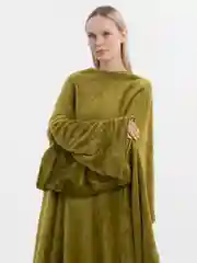 Зеленый плед с рукавами женский Totmart плюшевый 150*200 см, мягкий пушистый плед-одеяло