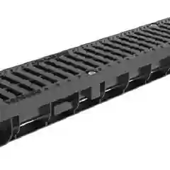 Лоток пластиковый Gidrolica Pro 1000х146х117мм с полиамидной решеткой класса С250, 2 штуки