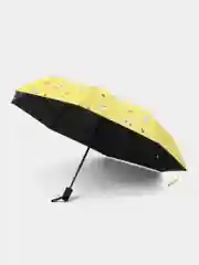 Желтый зонт автоматический компактный