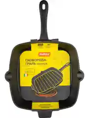 Сковорода-гриль чугунная Mallony GPR-26C 26x26 см