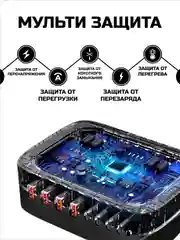 Черный сетевое зарядное устройство для телефона и гаджетов 140 Вт