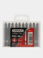 MIRAX PH2, 50 мм, 10 шт, биты (26253-2-50-10)