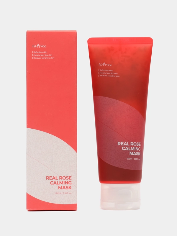 Успокаивающая маска с лепестками роз IsNtree Real Rose Calming Mask, 100 мл