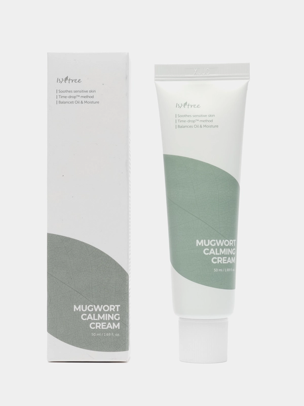 Успокаивающий крем с полынью IsNtree Mugwort Calming Cream, 50 мл