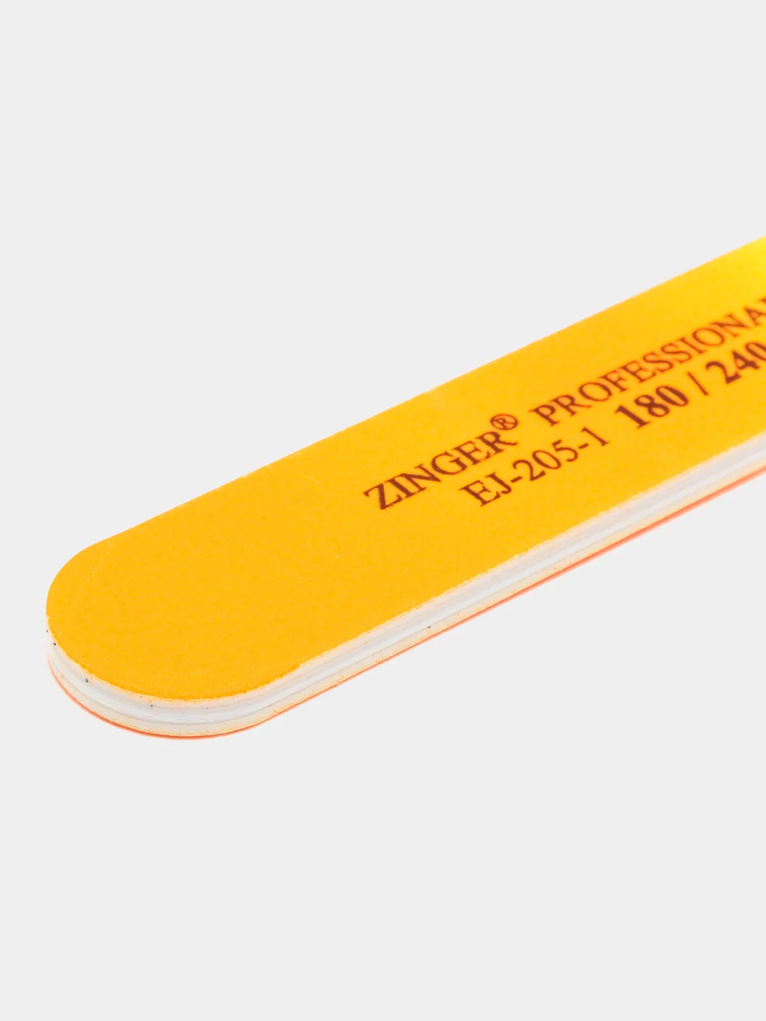 Пилка абразивная для ногтей двусторонняя Zinger EJ-205-1, 180/240 грит