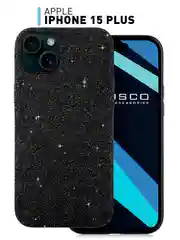Чехол на Apple iPhone 15 Plus блестящий ROSCO пластиковый с силиконом стразами кристаллами