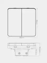 Умный выключатель Yeelight Smart Switch Light, две клавиши