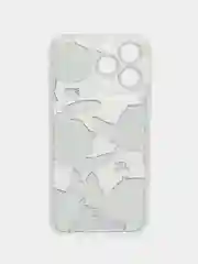 Приглушённый хаки apple iPhone 15 Pro Max, Айфон 15 про макс чехол матовый объемный с принтом для iPhone 15