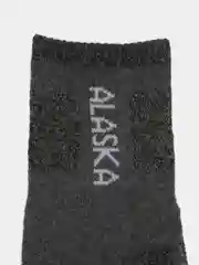 Серый мужские носки, тёплые, термо, махровые Аляска