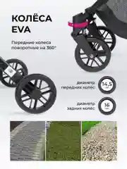 Серый коляска детская прогулочная Farfello Comfy Go Comfort