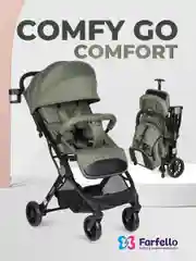 Оливковый коляска детская прогулочная Farfello Comfy Go Comfort