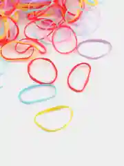 Прозрачный силиконовые резинки для волос диаметром 12 мм, 1500 шт., цвета в ассортименте