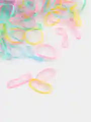Салатовый силиконовые резинки для волос диаметром 12 мм, 1500 шт., цвета в ассортименте