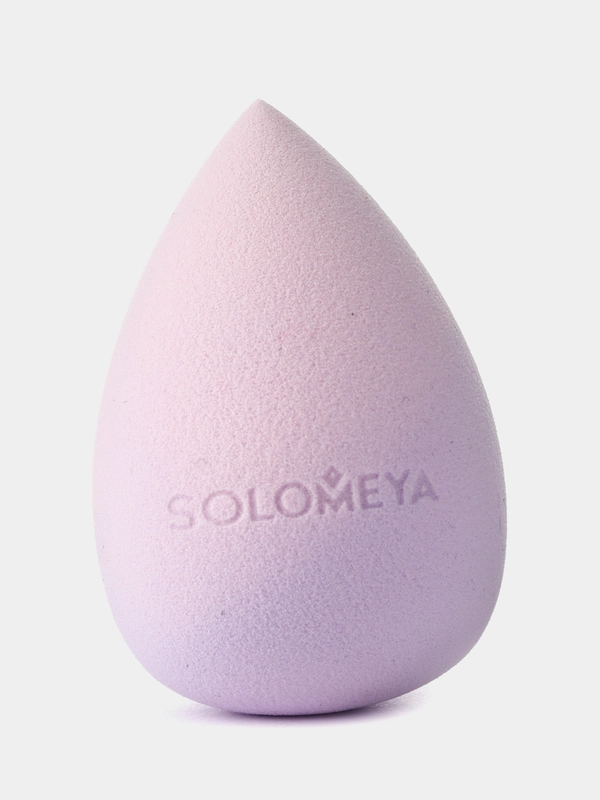 Косметический спонж Solomeya для макияжа, меняющий цвет Purple-pink