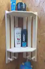 Полка угловая, для бани и сауны, с крючками