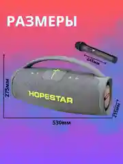 Серый портативная беспроводная колонка HOPESTAR А65
