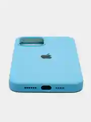 Голубой чехол для iPhone 12 Pro Max (Silicone Case)