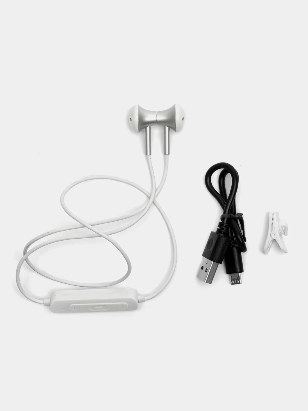 Bluetootht гарнитура с микрофоном Borofone BE19 Spor белая